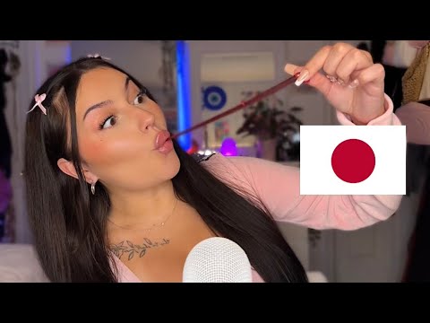 ASMR Trying Snacks From JAPAN! 🇯🇵 (mukbang, mouth sounds, chewing) #trytreats