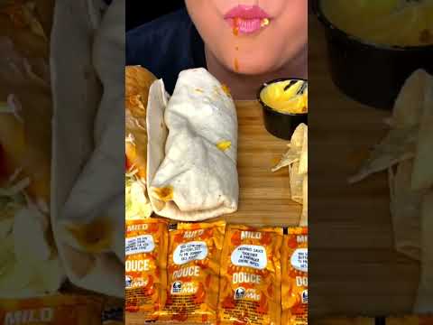 Taco Bell Big Messy Bite!🫣 #ytshorts #shorts #asmr #tacos