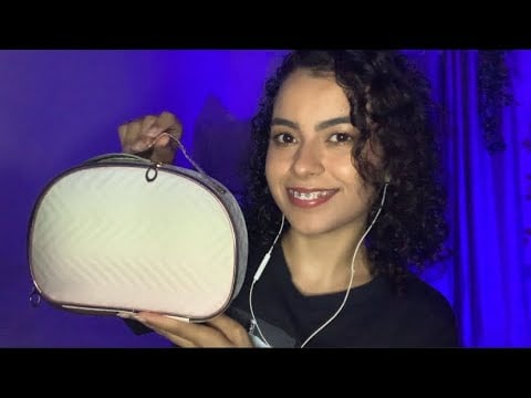 ASMR- O QUE LEVO NA NECESSAIRE PARA O TRABALHO. 