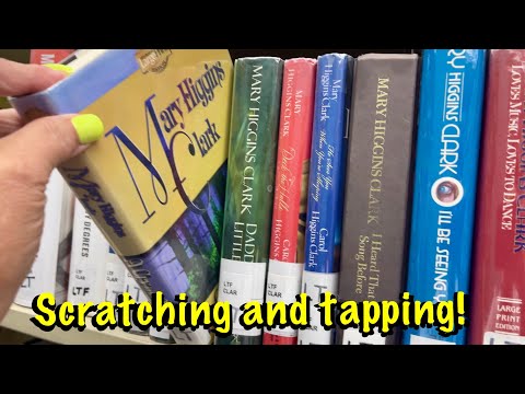 ASMR Request! Book Spine Tap & Scratch! (Whispered Version) Library books~Running nails along books