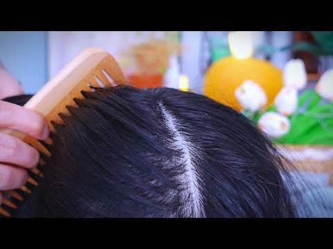 Gentle Hair Care ASMR: Wooden Comb Serenity