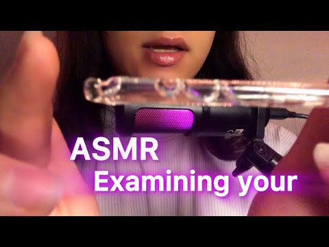 ASMR - your girlfriend examining your eyes