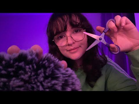 ASMR EXTREMELY FAST HAIR CUT 💇🏻‍♀️ (1 MINUTE ASMR)