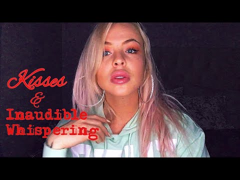 ASMR Inaudible Whispering, Kisses, Close Up Mouth Sounds