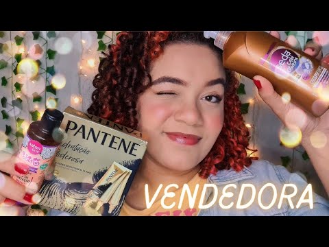 ASMR: VENDEDORA DE PRODUTOS DE CABELO 💖💖