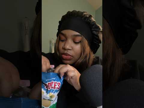 eating some chips 🫢 #asmr #eating #chips #ruffles #asmrshorts #shorts