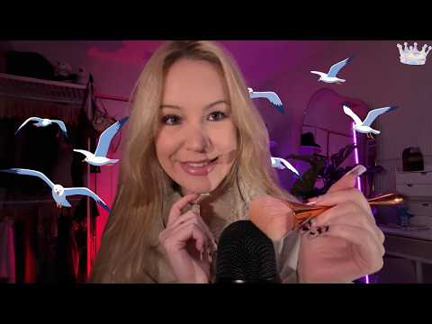 Bird sounds, face brushing, & soft whispers to soothe your soul | Personal Attention ASMR