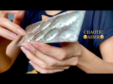 🤩Stimulating Visual Trigger ASMR🤩 AGGRESSIVE&FAST Scratching, Tapping, Unpredictable Lofi Sounds