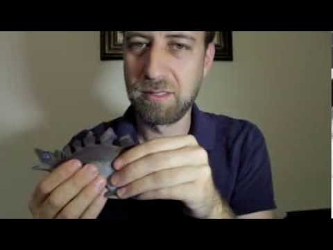 ASMR Triggers - Binaural Face Brushing, Ear to Ear, Happy Dinosaur!, Tapping, Crinkling