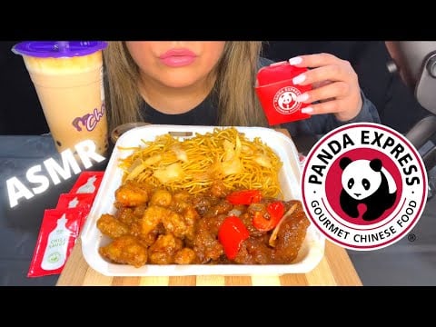 ASMR PANDA EXPRESS MUKBANG (NO TALKING) EATING SOUNDS | Mandy Foods ASMR