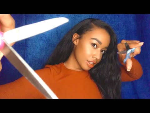 [ASMR] Fast & Aggressive Haircut Roleplay +(cutting sounds)