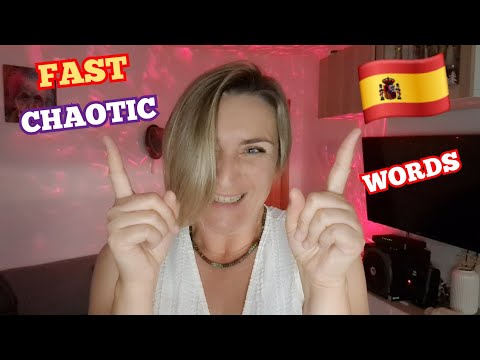 🎧 INTENSE FAST ASMR | Chaotic SPANISH WORDS + Dry Mouth Sounds #asmr #lofi