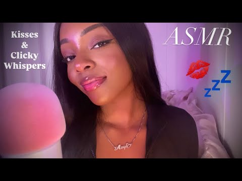 ASMR | Kisses & Clicky Whispers For Sleep 🤍💋💤