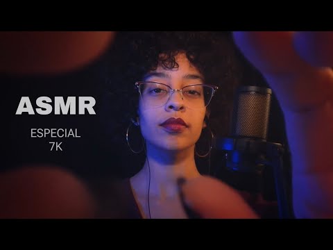 ASMR ESPECIAL DE 7K 🎉 | 1 HORA DE SONS DE BOCA E MÃOS NA TELA PARA VOCÊ DORMIR