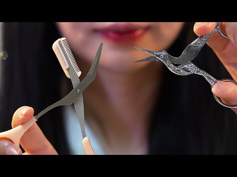 ASMR 고막 속 숨은 털까지 싹 다 뽑아드려요, 귀청소, 눈썹정리 (노토킹)