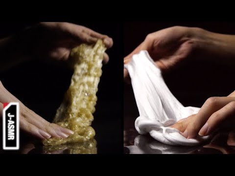 ◤納豆フィッシュボウルスライム VS とろろスライム[ASMR]