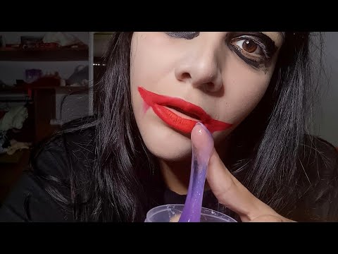 ASMR COMIENDO SLIME COMESTIBLE | Contando historias de terror🧟🧌