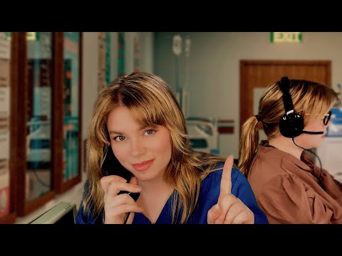 ASMR ER Exam for Ear Infection | Medical Receptionist, Nurse Exam, Doctor Exam