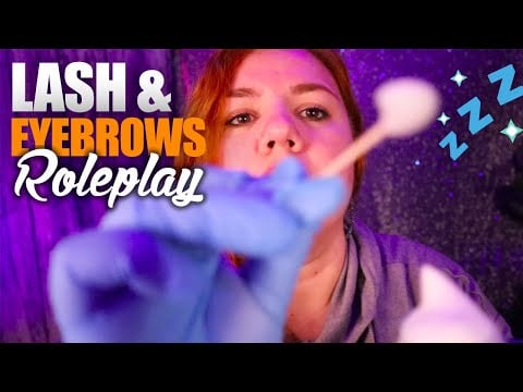 ASMR Perfect Lashes + Eyebrows 💤 Beauty Salon Roleplay to Relax