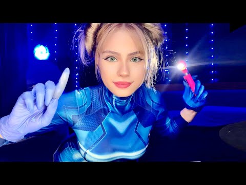 ASMR ALIEN FULL BODY EXAM DETAILED Medical Roleplay 👽 Cranial Nerve Orbital Eye Sci-Fi Examination