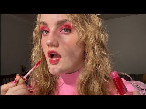 ASMR grwm for my date 💘 help me do my makeup 💖 epic eyeshadow for valentine’s day ✨