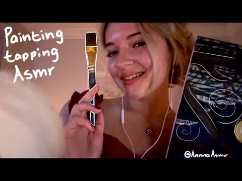 tapping on my painting ASMR!!!
