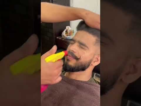 ASMR Relaxing Beard Trimming With Scissor✂ By Master Cracker Kishan