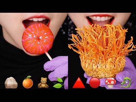 EMOJI MUKBANG ASMR TIKTOK EMOJI FOOD CHALLENGE #30