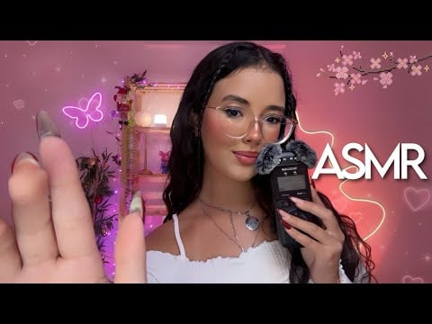 ASMR - SUSSURROS INTENSOS NO TASCAM 🤤 com estalinhos e sons de boca 