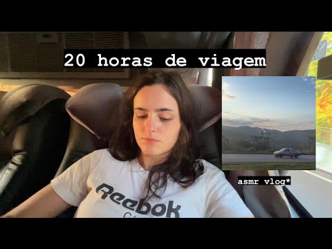 ASMR VLOG viajando para minha cidade natal!