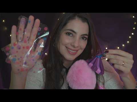ASMR sussurrando de pertinho e fluffy sounds