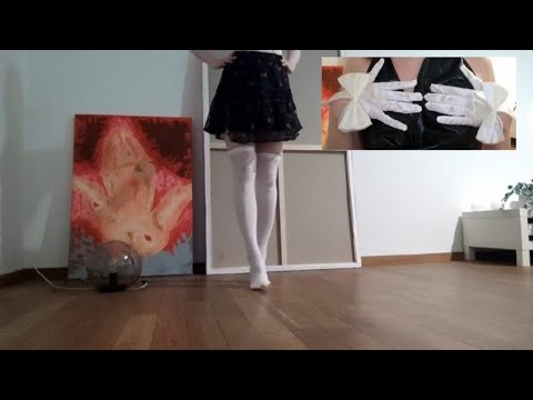 ASMR try on haul leggings tights