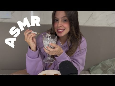 ASMR COMENDO NA MADRUGADA COMIGO ENQUANTO CONVERSAMOS SOBRE MINHA GRAVIDEZ ✨💙