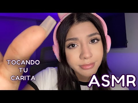 ASMR ESPAÑOL / ¿PUEDO TOCAR TU CARITA y CABELLO? + DÉJAME CORTARTE Y T0C4RT3 la CARITA