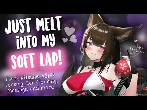 Flirty Kitsune's Special Treatment just for YOU ♡ [Lap Pillow & Massage | Amagi | F4A Binaural ASMR]