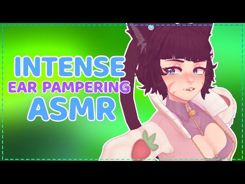 [ASMR] Catgirl Oily Ear Massage & Smooches For INTENSE Tingles 🐾