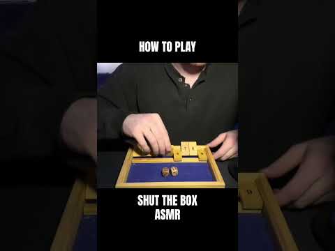 shut the box asmr 😴💤 | asmr soft, inaudible whispers, mouth sounds, tapping & wood sounds 🎲