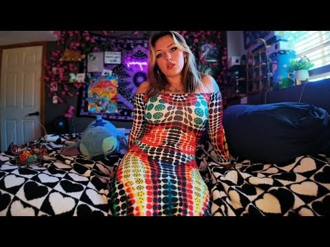 asmr- moooore dress scratching, rubbing & tracing 🩷 