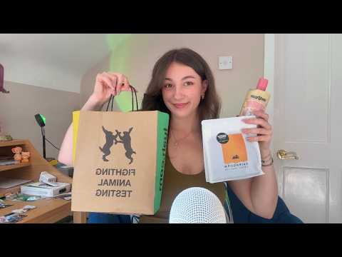 ASMR recent purchases.🛍️ ⋆· | whispered, tapping, scratching