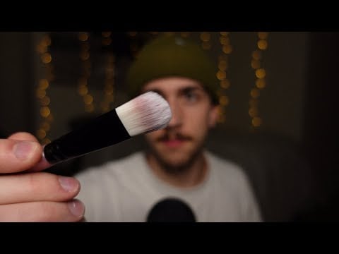 makeup brush personal attention ASMR (NEW BRUSHES)