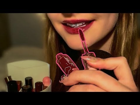 Lip Gloss Collection ♡ASMR♡ Fast Changing Triggers✧･ﾟ: *