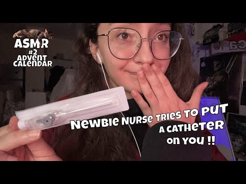 #2 Advent Calendar🎄| Newbie Nurse Tries to put a Catheter on YOU 😱