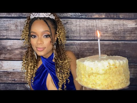 🎂 ASMR 🎂 My Birthday Celebration w/ Cake | Unintelligible Whispering | Lens Tapping | Fluffy Mic