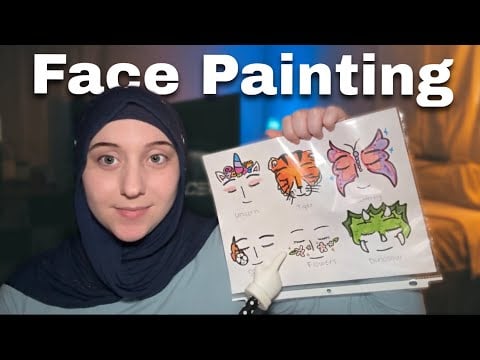 ASMR Face Painting At The Festival-Soft Spoken