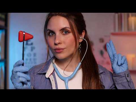 ASMR The Most Detailed CRANIAL NERVE EXAM You've Seen | Hearing Test,Eye Exam,Taste,Smell