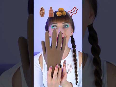 ASMR Brown Food, Chocolate Hand #shorts