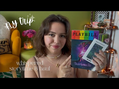 ASMR new york trip storytime & haul!!! ✨🍎