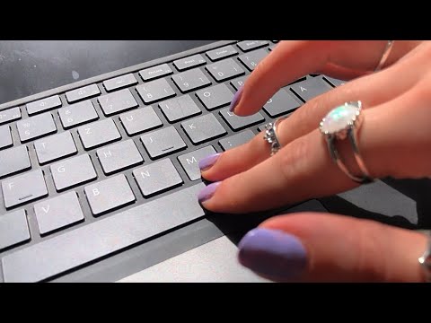 ASMR TINGLY KEYBOARD TAPPING | MATTE SCREEN TAPPING