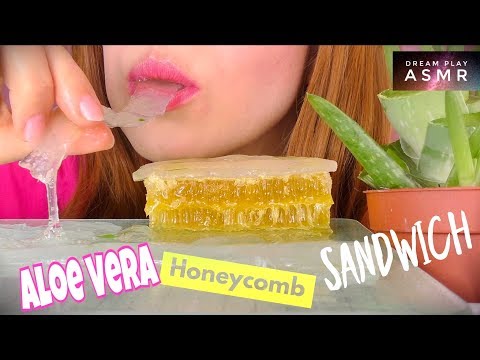 ★ASMR★ Ich probiere ALOE VERA mit Honigwabe ⚠️STICKY EATING SOUNDS ⚠️ | Dream Play ASMR