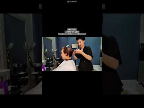 미용실ASMR #뿌리염색 # 어두운 갈색 부드럽고 깔끔하게~Hair salon ASMR #RootDye #Dark brown, soft, and neat